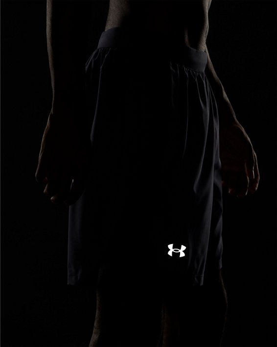 Men's UA Launch Run 2-in-1 Shorts, Gray, pdpMainDesktop image number 3